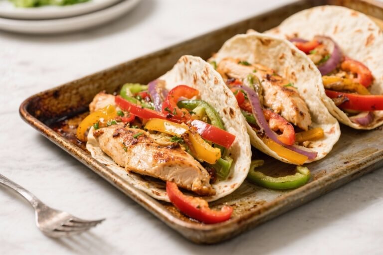 Sheet Pan Chicken Fajitas – A Fast, Flavor-Packed Weeknight Favorite