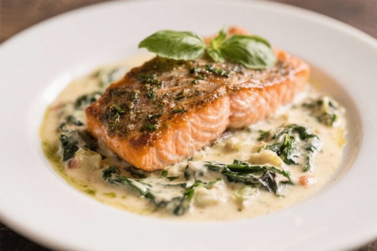 Creamy Tuscan Salmon – Rich, Comforting, and Weeknight Friendly