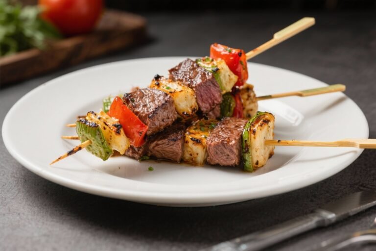 Grilled Steak and Veggie Skewers – Simple, Flavorful, and Perfect for Any Grill Night