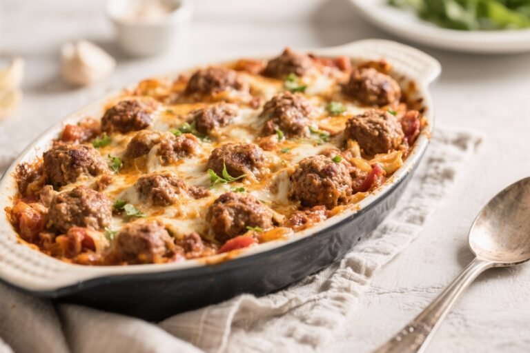 Protein-Packed Turkey Meatball Bake – A Simple, Satisfying Weeknight Dinner
