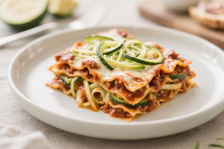 Low Carb Lasagna With Zucchini Noodles – Cozy, Flavorful, and Weeknight-Friendly