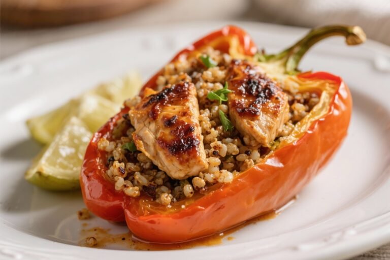 BBQ Chicken Quinoa Stuffed Peppers – Hearty, Flavor-Packed, and Weeknight-Friendly