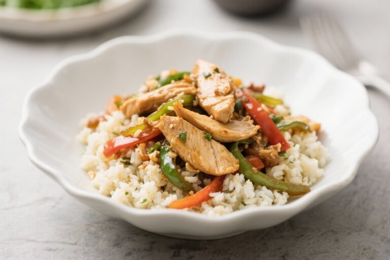 Low-Carb Chicken Stir Fry With Cauliflower Rice – Quick, Fresh, and Satisfying
