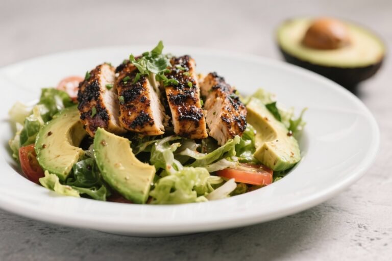 Blackened Chicken Avocado Salad – Fresh, Bold, and Satisfying
