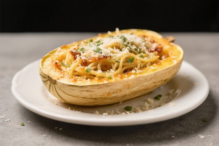 Garlic Parmesan Spaghetti Squash – A Cozy, Flavor-Packed Side or Light Main