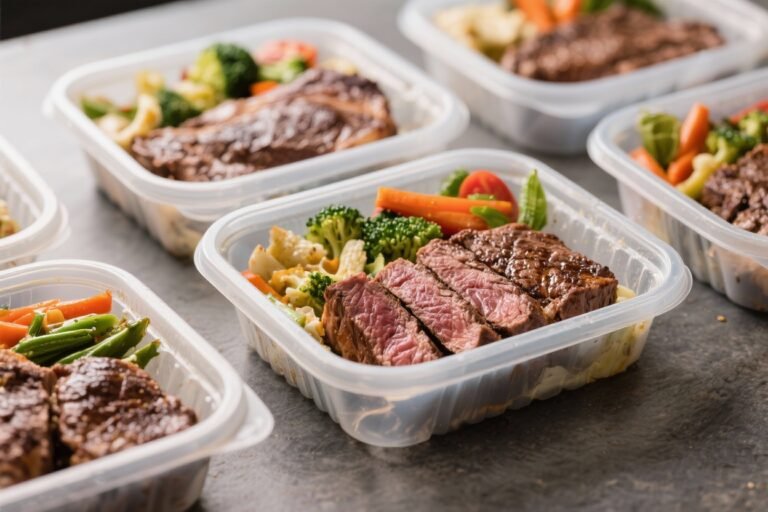 Steak & Veggie Meal Prep Boxes – Easy, Balanced, and Flavor-Packed