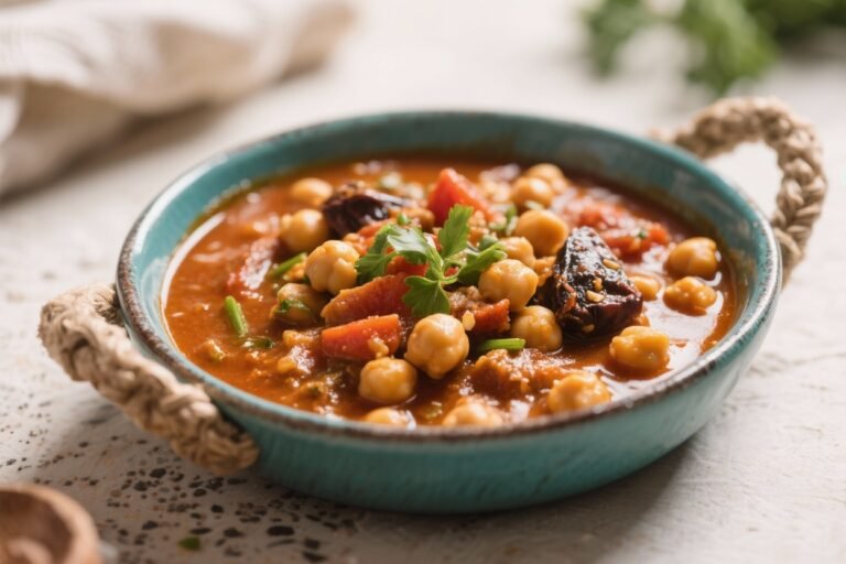 Moroccan-Style Chickpea Stew – Warm, Spiced, and Comforting