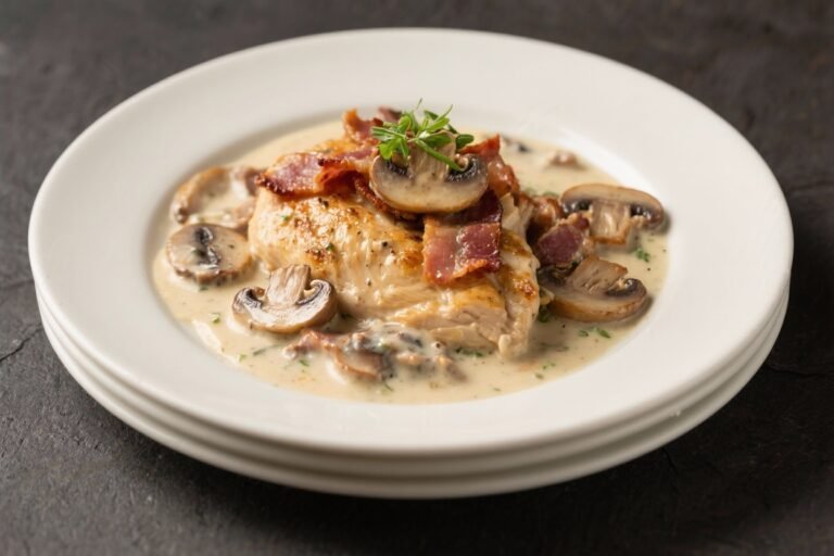 Creamy Bacon Mushroom Chicken – Comforting, Flavor-Packed Dinner