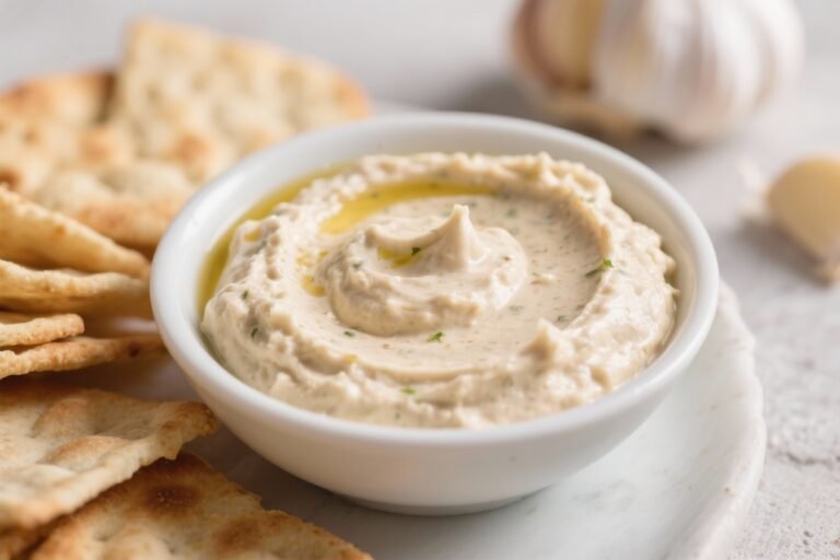 Creamy White Bean Garlic Dip – Smooth, Savory, and Easy