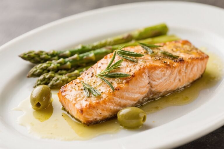 Baked Salmon With Asparagus and Olive Oil Drizzle – Simple, Fresh, and Satisfying