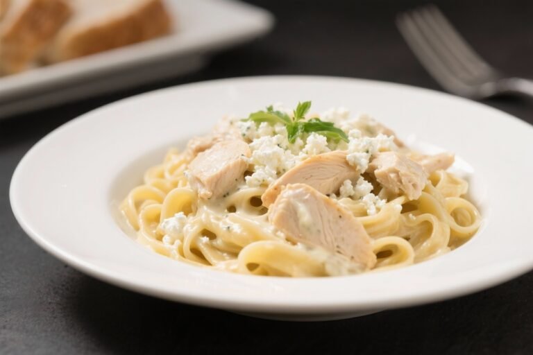 Cottage Cheese Alfredo Chicken Pasta – Creamy, Comforting, and High-Protein