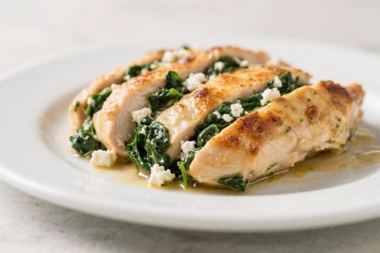 Spinach and Feta Stuffed Chicken Breast – Juicy, Flavorful, and Weeknight-Friendly