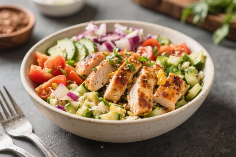 Greek Chicken Power Bowls – Fresh, Bright, and Satisfying