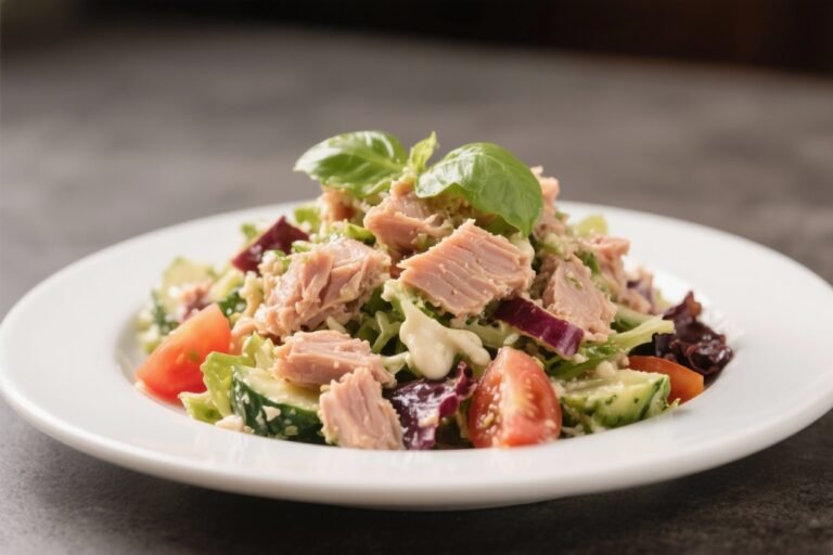 Mediterranean Tuna Salad (No Mayo) – Bright, Fresh, and Ready in Minutes