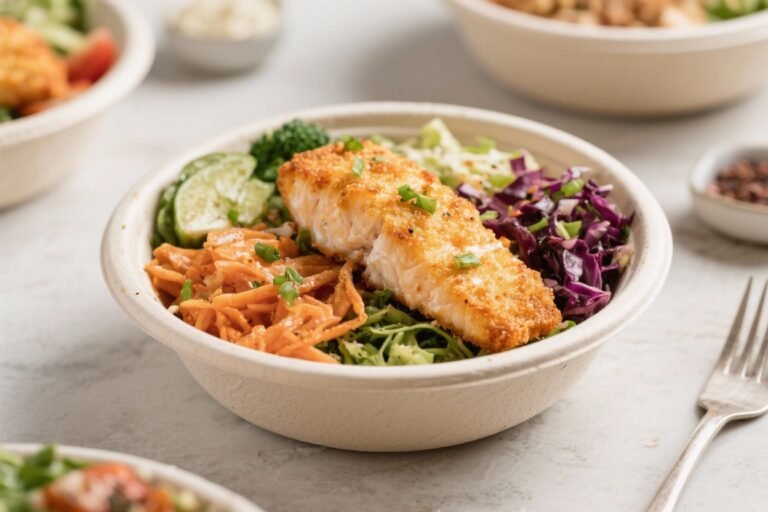 Crispy Air Fryer Cod Protein Bowls – A Fresh, Fast Weeknight Meal