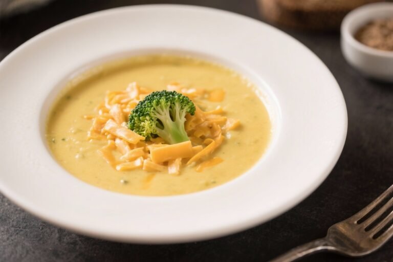 Creamy Broccoli Cheddar Soup – Comforting, Simple, and Satisfying