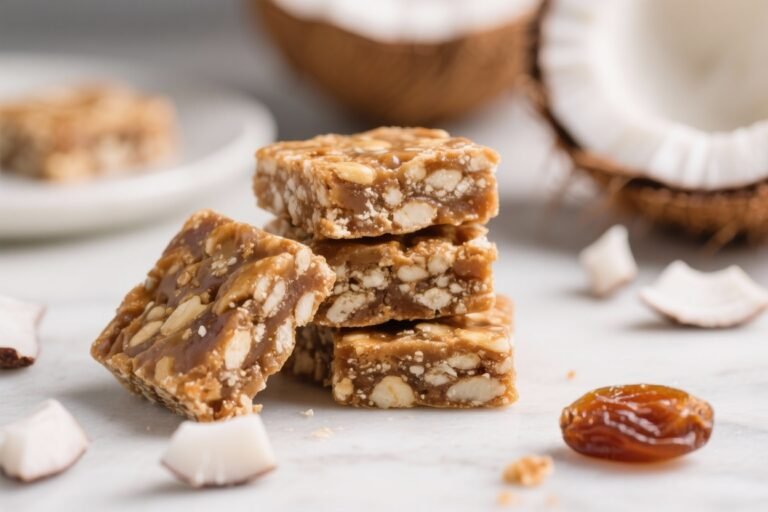 Coconut Date Energy Squares – A No-Bake, Naturally Sweet Snack