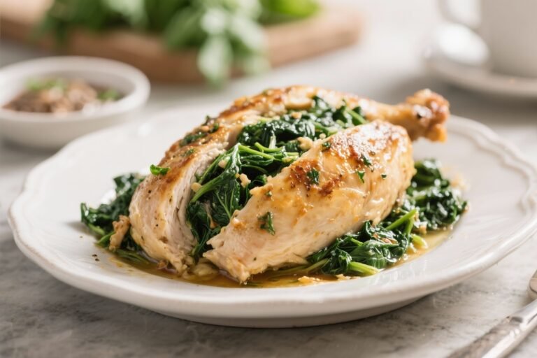 Low Carb Spinach Stuffed Chicken – Easy, Flavorful, and Satisfying