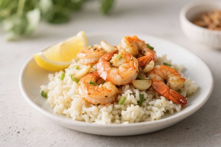 Lemon Garlic Shrimp With Cauliflower Rice – Bright, Fast, and Satisfying