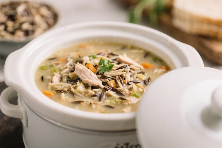 Slow Cooker Chicken Wild Rice Soup – Cozy, Creamy, and Simple