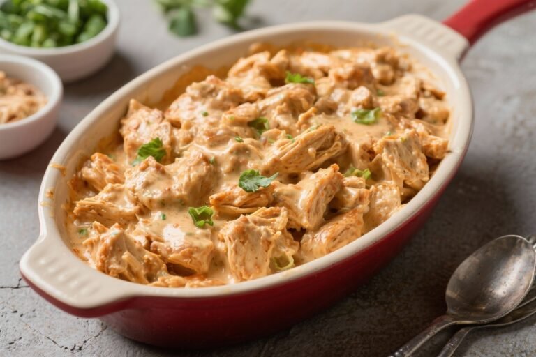 Dump and Go Creamy Crack Chicken – Easy, Comforting, and Crowd-Pleasing