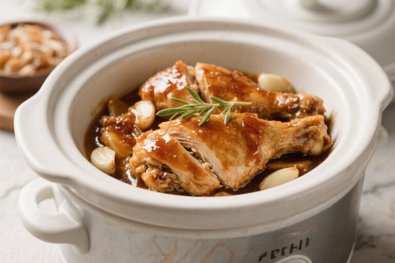 Slow Cooker Honey Garlic Chicken – Easy, Tender, and Flavorful