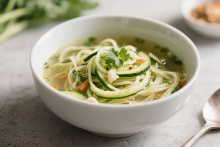 Low-Calorie Zucchini Noodle Soup – Light, Comforting, and Easy