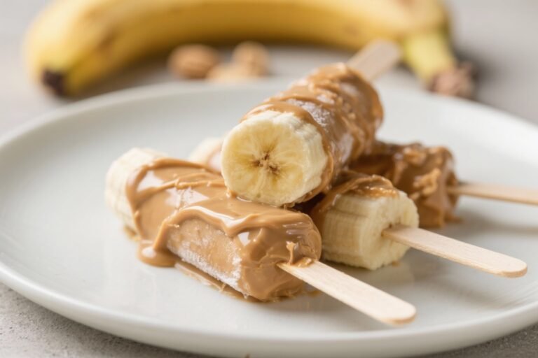 Frozen Banana Peanut Butter Pops – A Creamy, Crunchy, Freezer-Friendly Treat