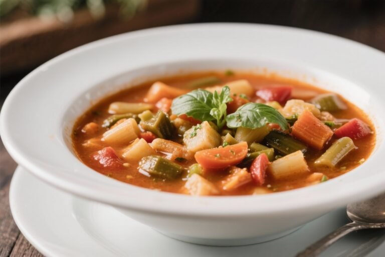 Classic Minestrone Soup – Hearty, Comforting, and Full of Vegetables