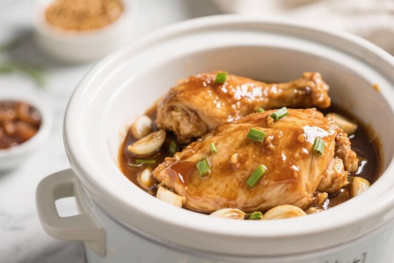 Honey Garlic Crockpot Chicken – Easy, Flavorful, and Comforting