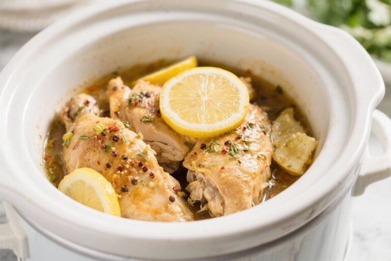 Easy Lemon Pepper Crockpot Chicken – Bright, Comforting, and Weeknight-Friendly