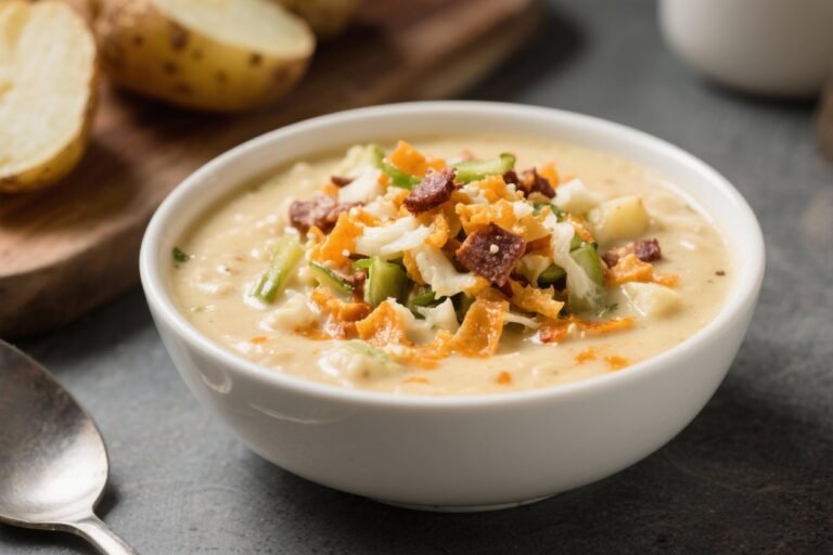 Dump-and-Go Loaded Baked Potato Soup – Cozy, Comforting, and Effortless