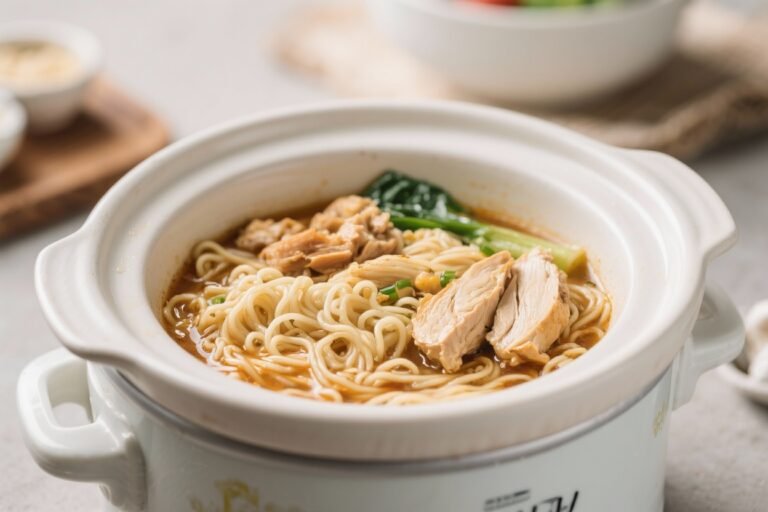 Crockpot Chicken Ramen – Cozy, Flavorful, and Effortless