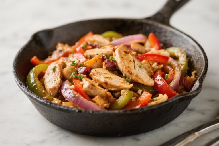 Low Carb Chicken Fajita Skillet – A Fast, Flavor-Packed Weeknight Dinner
