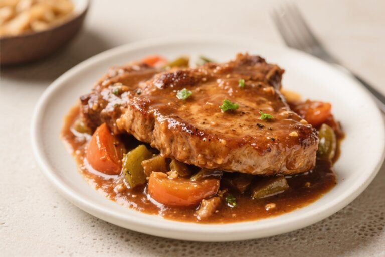Dump-and-Go Smothered Pork Chops – Cozy, Hands-Off Comfort Food