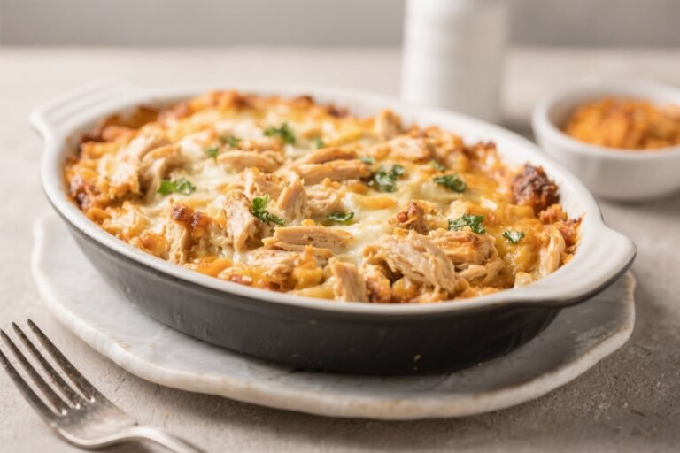 Low Carb Crack Chicken Casserole – Creamy, Cheesy, and Crowd-Pleasing