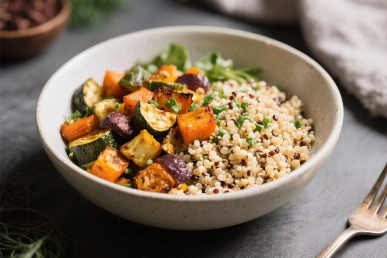 Quinoa & Roasted Veggie Bowl – A Simple, Satisfying Weeknight Meal