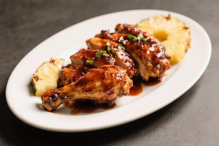 Smoky BBQ Chicken With Pineapple Glaze – Sweet, Tangy, and Perfectly Charred