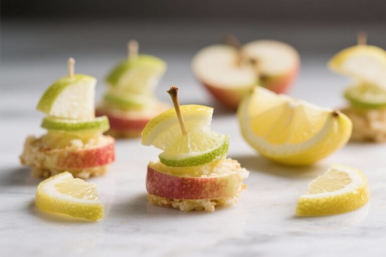 Fresh Apple & Lemon Detox Snack Bites – Bright, Zesty, and Naturally Energizing