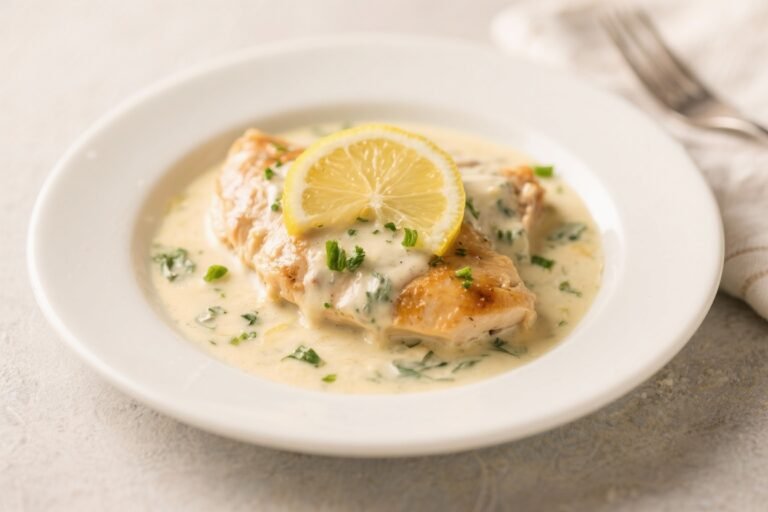 Low Carb Creamy Lemon Chicken – Bright, Comforting, and Weeknight-Friendly