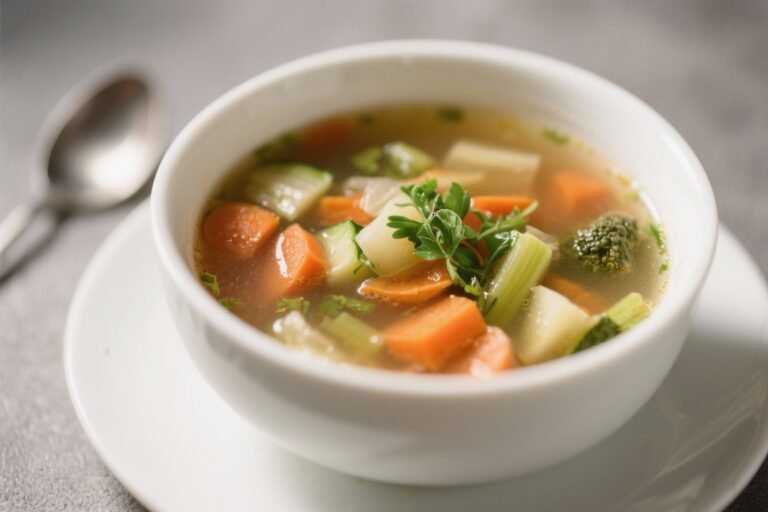 Broth-Based Veggie Soup – Light, Comforting, and Easy