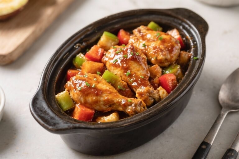 Dump-and-Go Sweet Hawaiian Chicken – Easy, Bright, and Family-Friendly