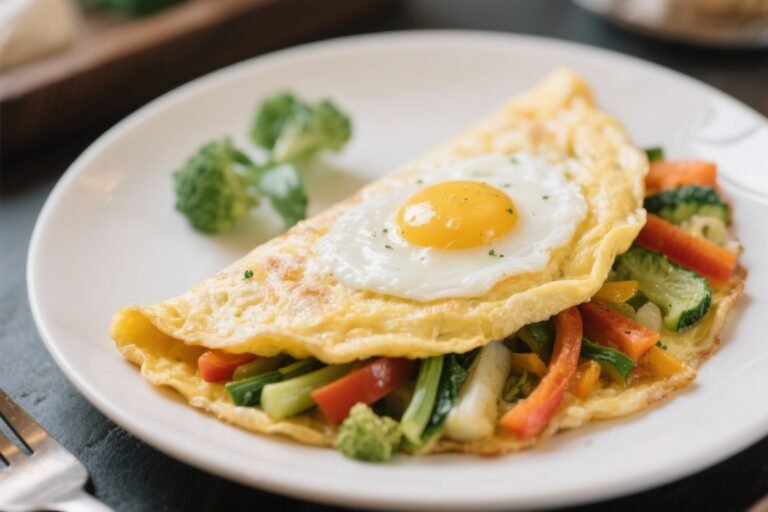 Veggie Egg White Omelet – Light, Flavorful, and Protein-Packed