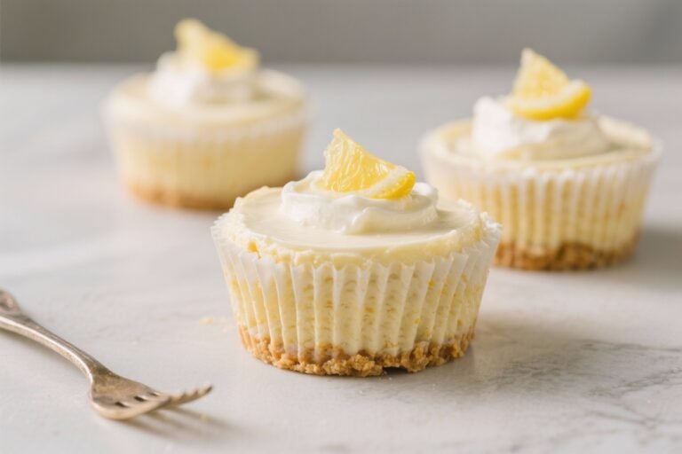 Lemon Greek Yogurt Cheesecake Cups – Light, Bright, and Easy