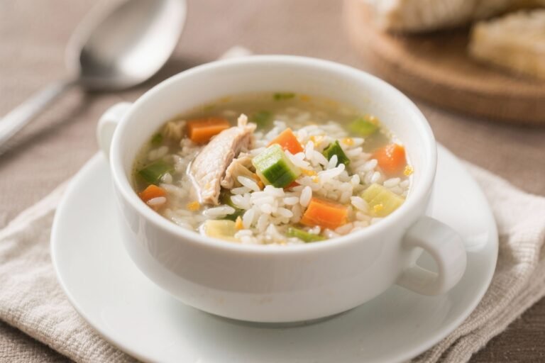 Chicken Vegetable Rice Soup – Comforting, Simple, and Satisfying
