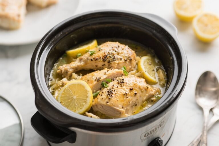 Crockpot Lemon Pepper Chicken – Bright, Simple, and Comforting
