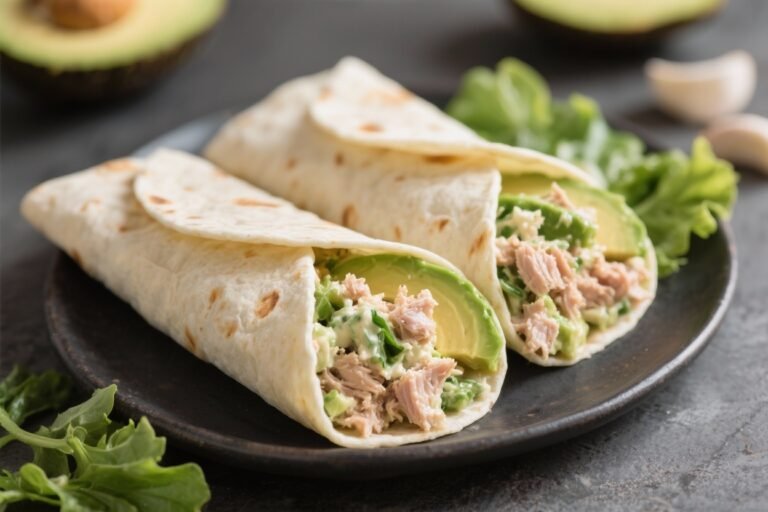 Creamy Avocado Tuna Salad Wraps – A Fresh, Satisfying Lunch