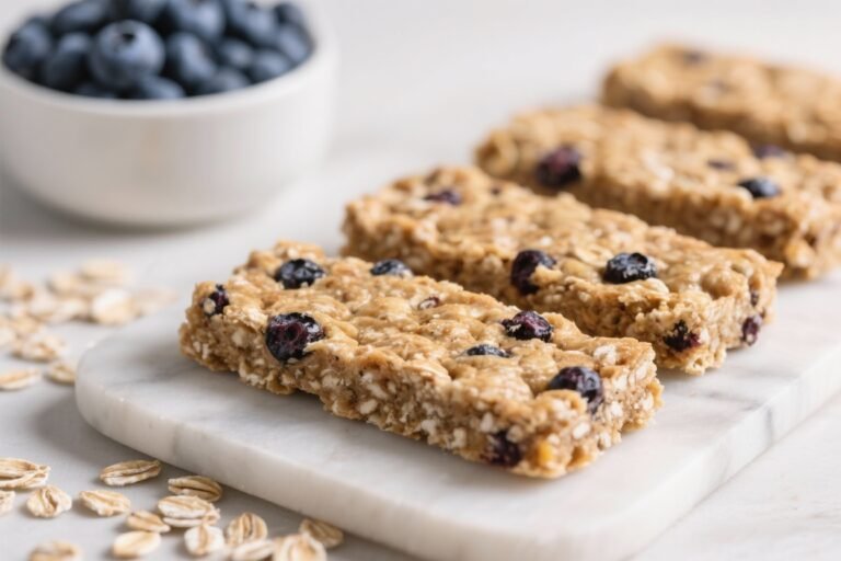 No-Bake Blueberry Oat Bars – Simple, Chewy, and Naturally Sweet
