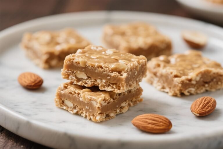 No-Bake Almond Butter Bars – Easy, Chewy, and Satisfying