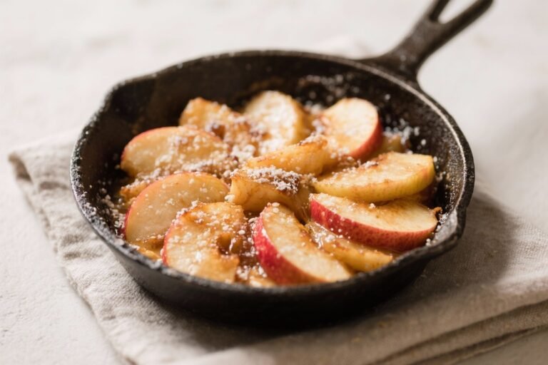 Quick Apple Skillet Dessert (5 Ingredients) – Warm, Cozy, and Ready Fast